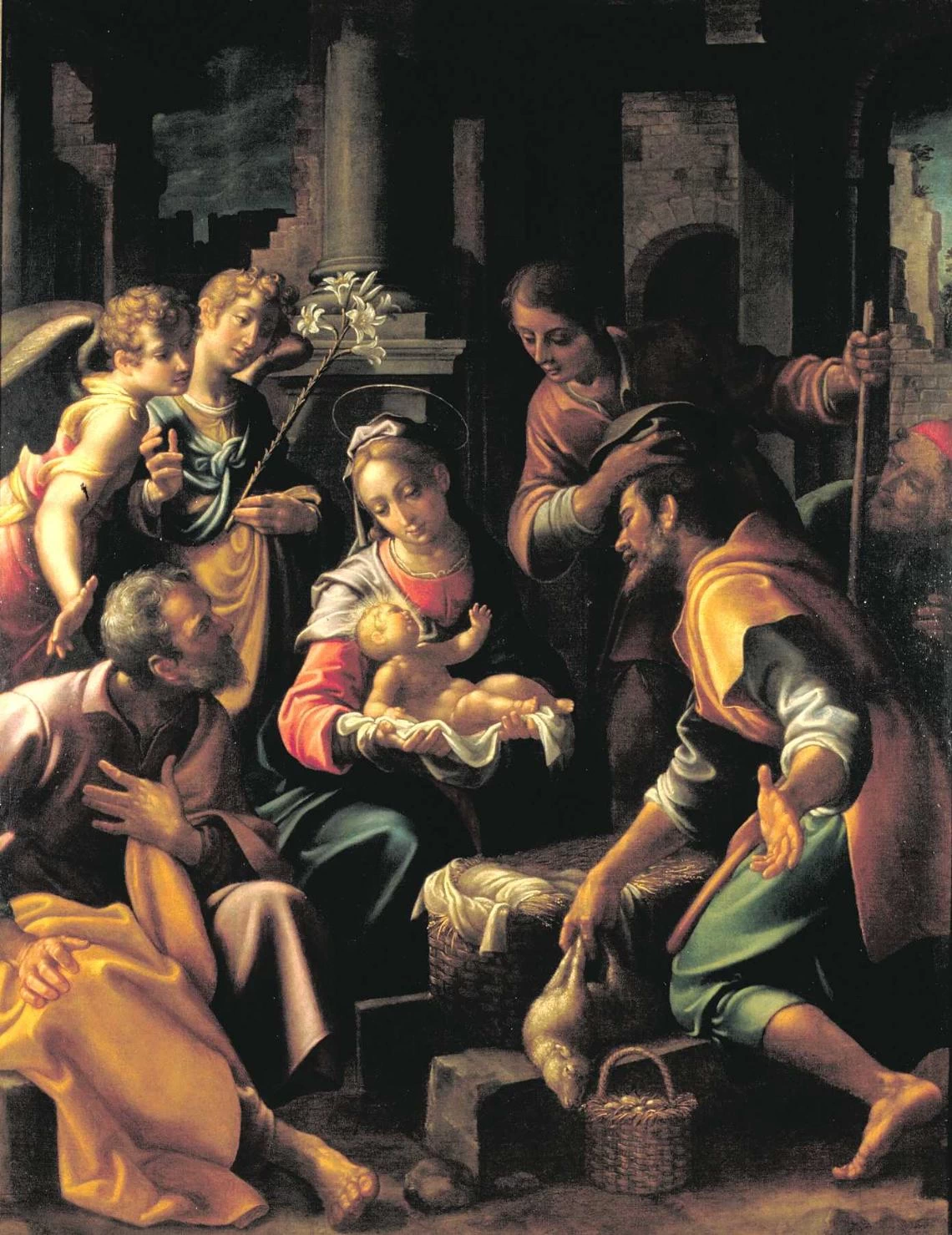 Aurelio Lomi - Adorazione dei pastori, Palazzo Blu, Pisa